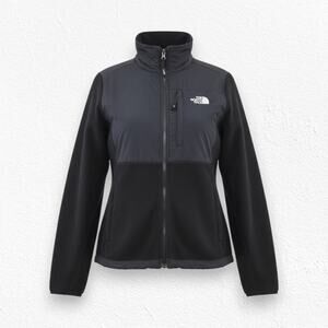 The North Face Denali Black Fleece Zip Jacket Polartec Recycled Womens Medium